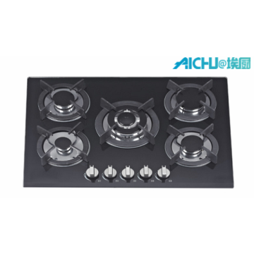 8MM Tempered Glass 5 Burners Gas Hob